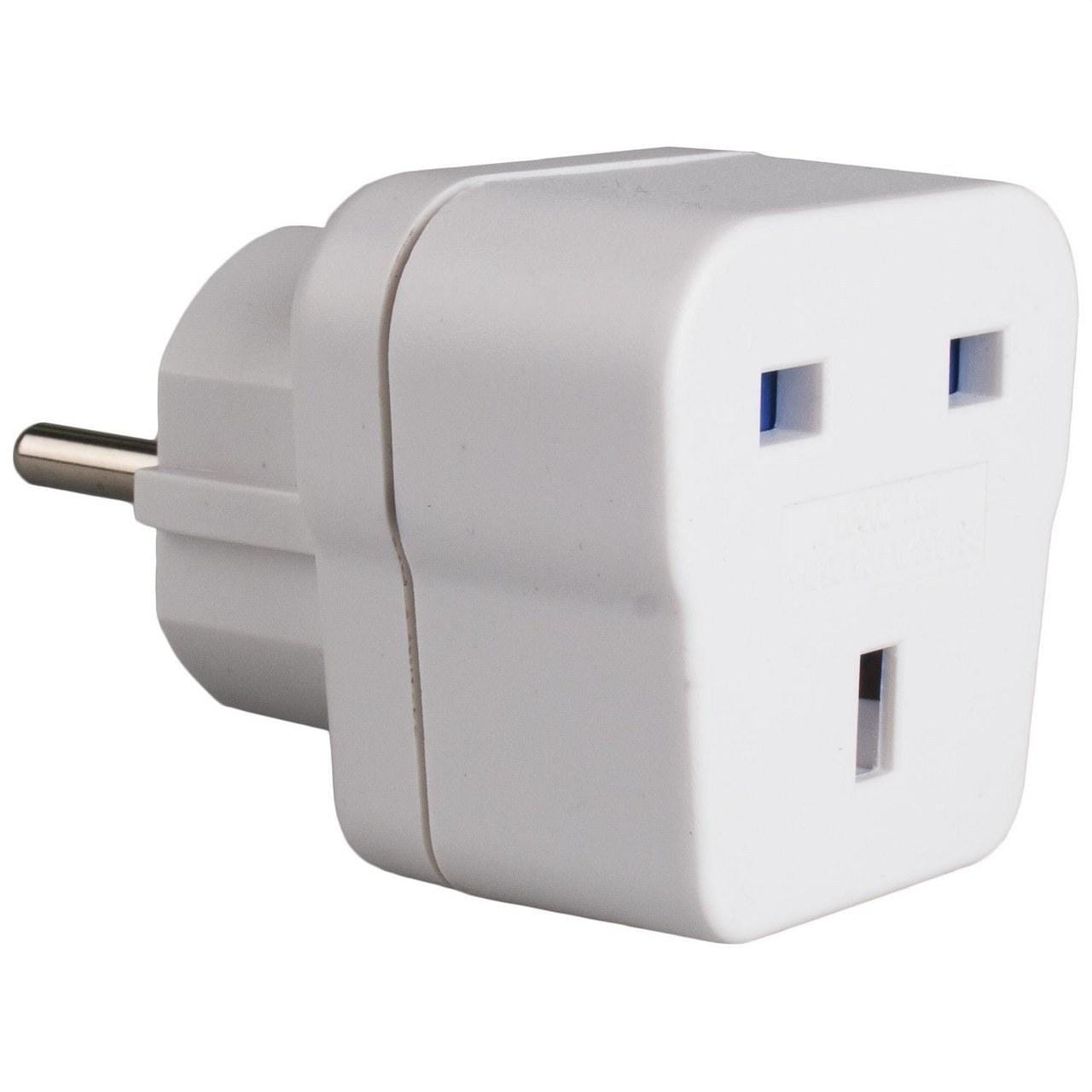 SOLERA - Adaptador viaje schuko /ingles 16A 250V