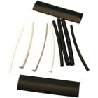 SOLERA - Juego de 10 tubos termoretráctiles 8cm color blanco/negro