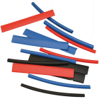 SOLERA - Juego de 18 tubos termoretráctiles 8cm color rojo/azul/negro