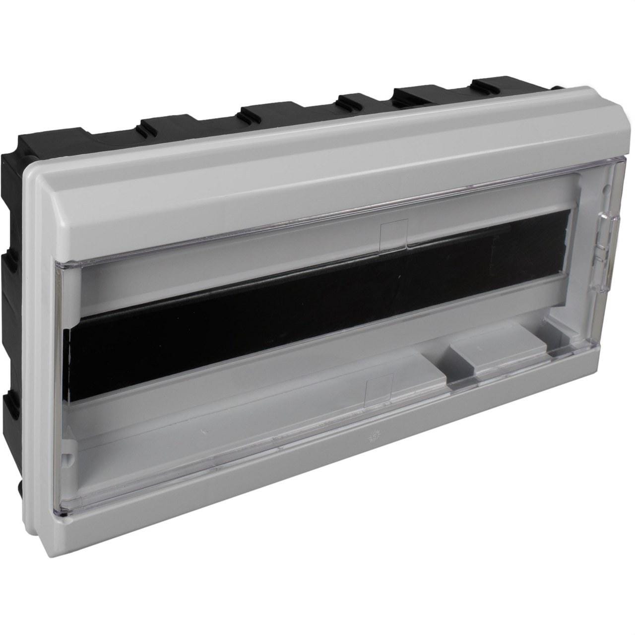 SOLERA - Caja distribución 348x188x55mm 18 elementos tapa gris
