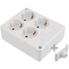 SOLERA - Base bipolar 4 tomas TT lateral 16A libre de halógenos blanco