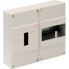 SOLERA - Caja distribución superficie 6 elementos+4 precintables 235x188x55mm marfil