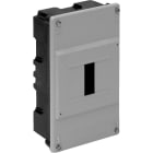 SOLERA - Caja distribución empotrar 4 elementos 40A 115x188x55mm tapa gris