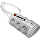 SOLERA - Base múltiple con 6 tomas cable H05VV-F 3G1,5 2m