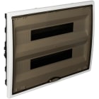 SOLERA - Caja de distribución de empotrar de 40 elementos 400x320x72mm marco blanco y puerta fumé