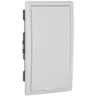 SOLERA - Caja de distribución de empotrar de 4 elementos 140x270x72mm marco y puerta blancos