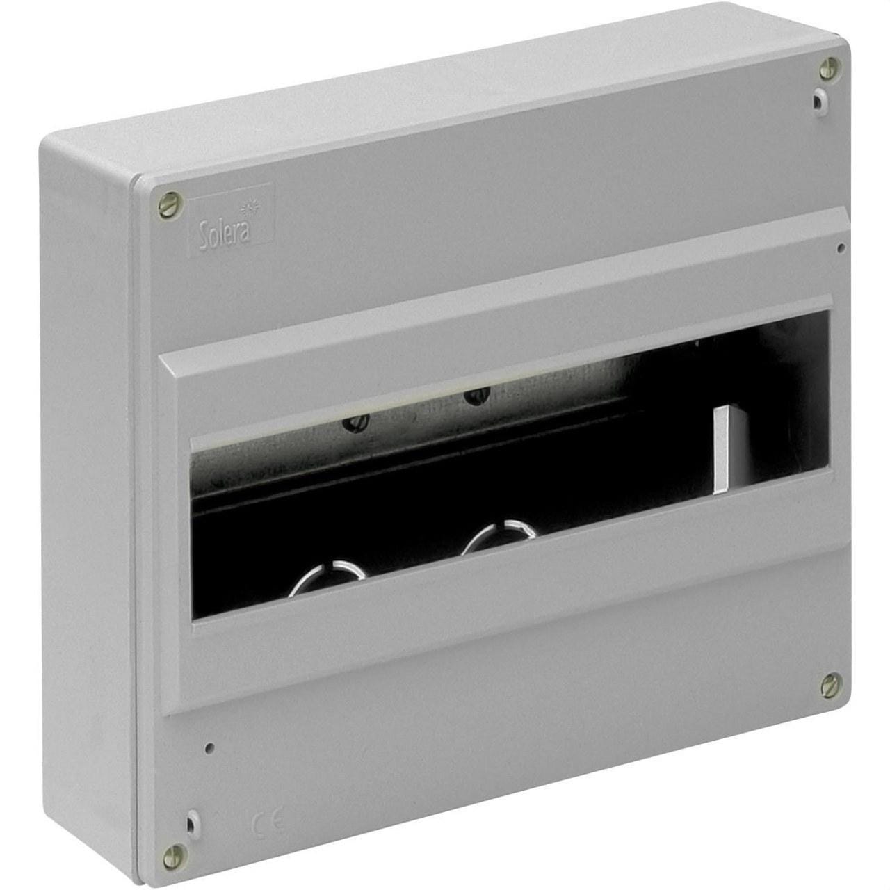 SOLERA - Caja para distribucion hasta 12 elemento gris
