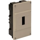 SOLERA - Caja distribución empotrar 4 elementos 40A 115x188x55mm tapa marfil