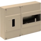 SOLERA - Caja distribución superficie 8 elementos+4 precintables 277x188x55mm marfil
