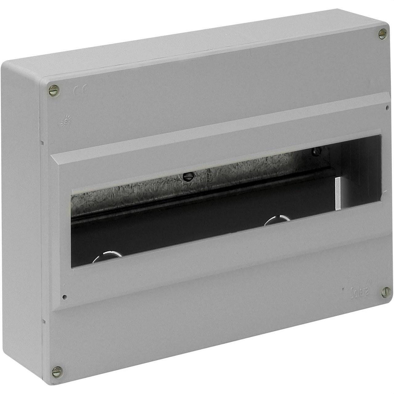 SOLERA - Caja para distribucion hasta 14 elemento gris
