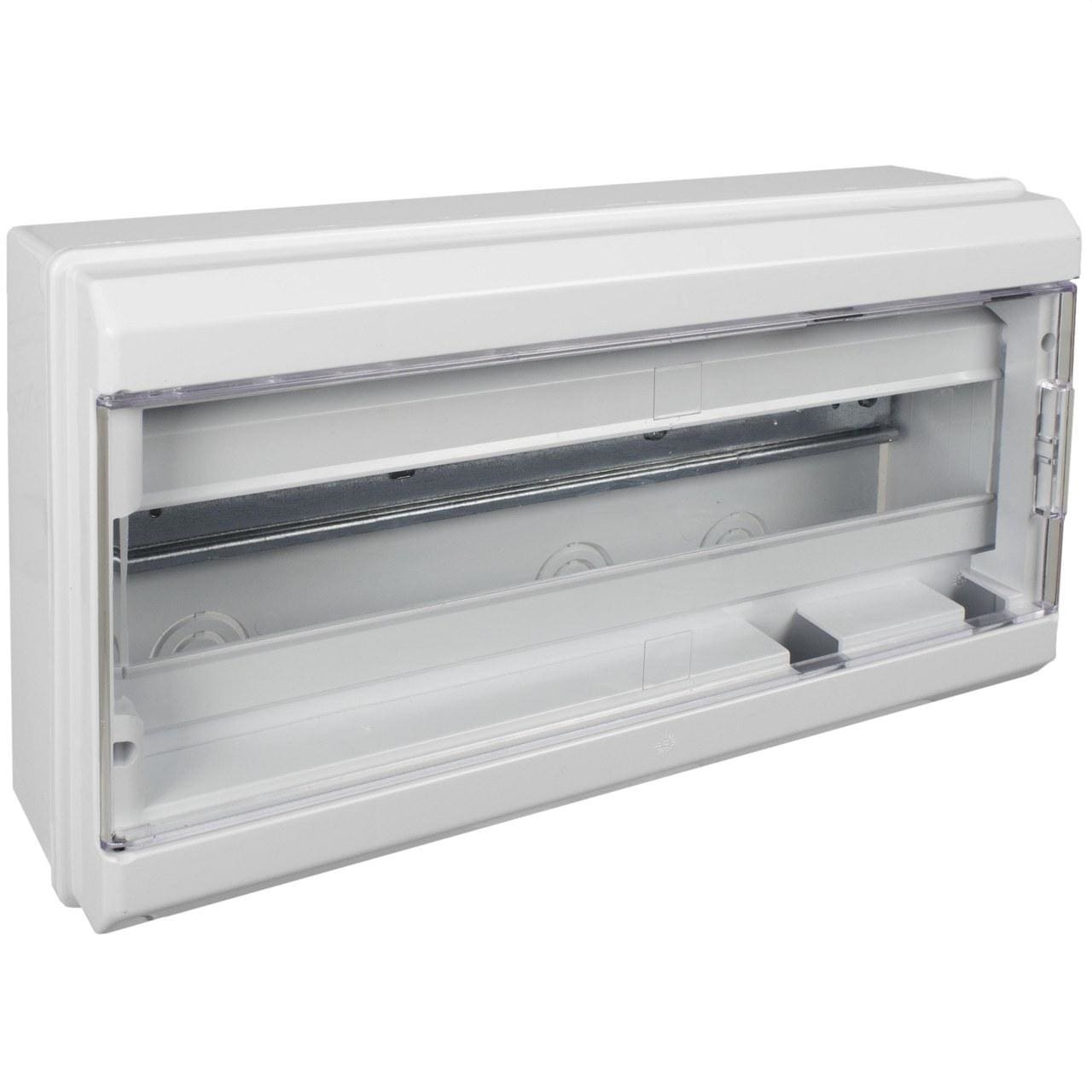 SOLERA - Caja distribución 348x192x68mm 18 elementos con tapa blanco
