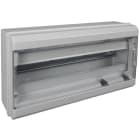 SOLERA - Caja distribución 348x192x68mm 18 elementos gris puerta transparente