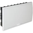 SOLERA - Caja de distribución de empotrar de 18 elementos 386x225x72mm marco y puerta blancos