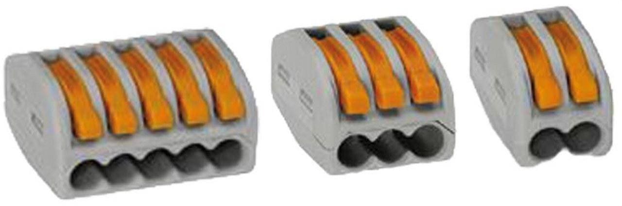 SOLERA - Regleta conexión para cable rígido flexible 2P para 2x4