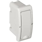 SOLERA - Caja de distribución de empotrar de 2 elementos 60x130x62mm marco y puerta blancos