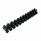 TRADEFORCE - REGLETA DE CONEXIÓN NEGRA 6MM CORTE FÁCIL