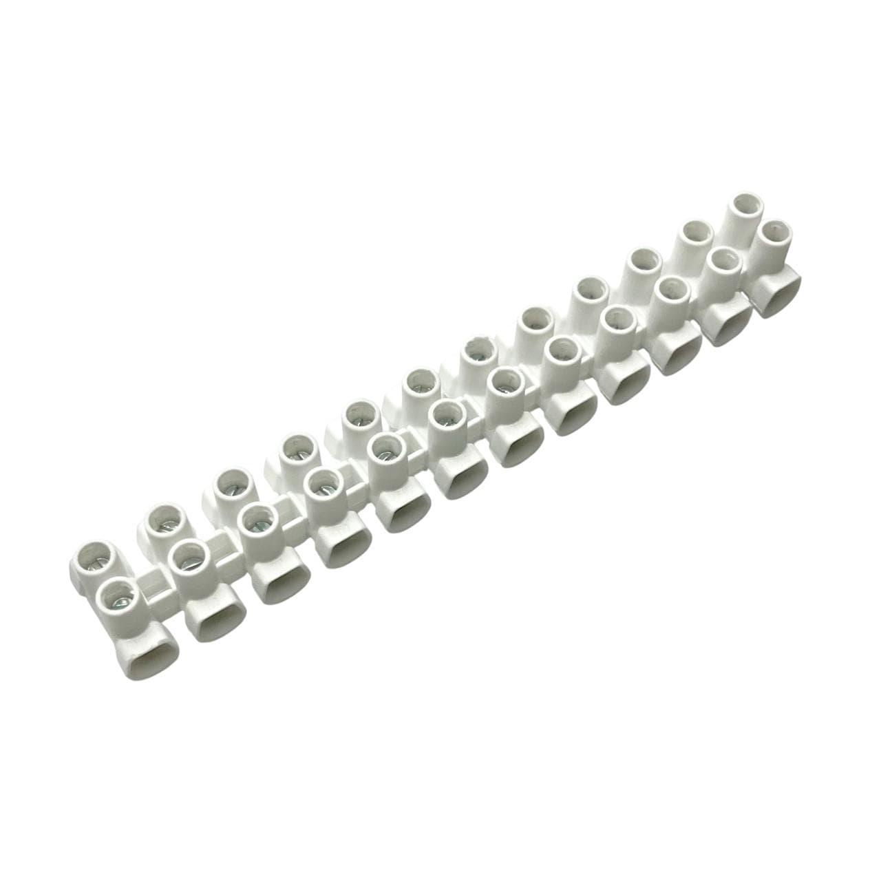 TRADEFORCE - REGLETA DE CONEXIÓN BLANCA 6MM CORTE FÁCIL