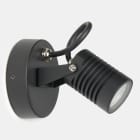 FORLIGHT - SUPERFICIE DE PARED IP65 VISTA LED 4.9W 3000K ON-OFF NEGRO 525