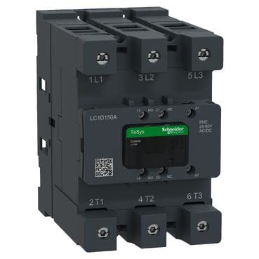 Schneider Electric - Contactor Avanzado TeSys DECA 150A 3P Control 24-60V ACDC Terminal Evlk