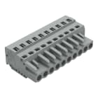 WAGO - Conector hembra para 1 conductor;CAGE CLAMP®;2,5 mm²;gris