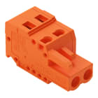 WAGO - Conector hembra para 1 conductor;CAGE CLAMP®;2,5 mm²;naranja