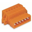 WAGO - Conector macho, 1 conductor;CAGE CLAMP®;2,5 mm²;naranja