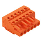 WAGO - Conector hembra para 1 conductor;CAGE CLAMP®;2,5 mm²;naranja