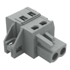 WAGO - Conector hembra para 1 conductor;CAGE CLAMP®;2,5 mm²;gris
