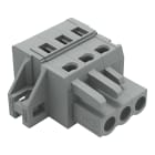 WAGO - Conector hembra para 1 conductor;CAGE CLAMP®;2,5 mm²;gris