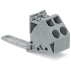 WAGO - Derivación del potencial;para bornas para corrientes elevadas de 50 mm²;Ancho del módulo 16 mm;gris