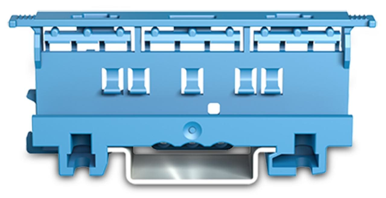 WAGO - Adaptador de fijación;Serie 221 - 4 mm²;p/mont. sobre carril 35/mont.atornill.;azul