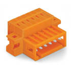 WAGO - Conector macho, 1 conductor;CAGE CLAMP®;1,5 mm²;naranja