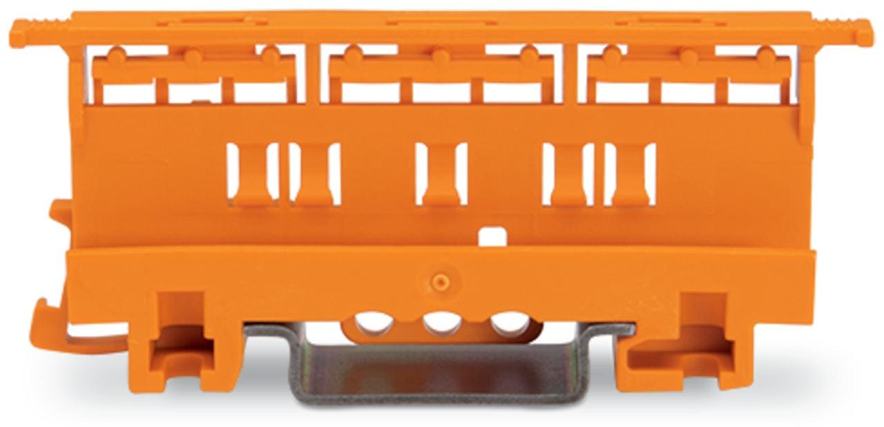 WAGO - Adaptador de fijación Serie 221 - 4 mm²; p/mont. sobre carril 35/mont.atornill.  naranja