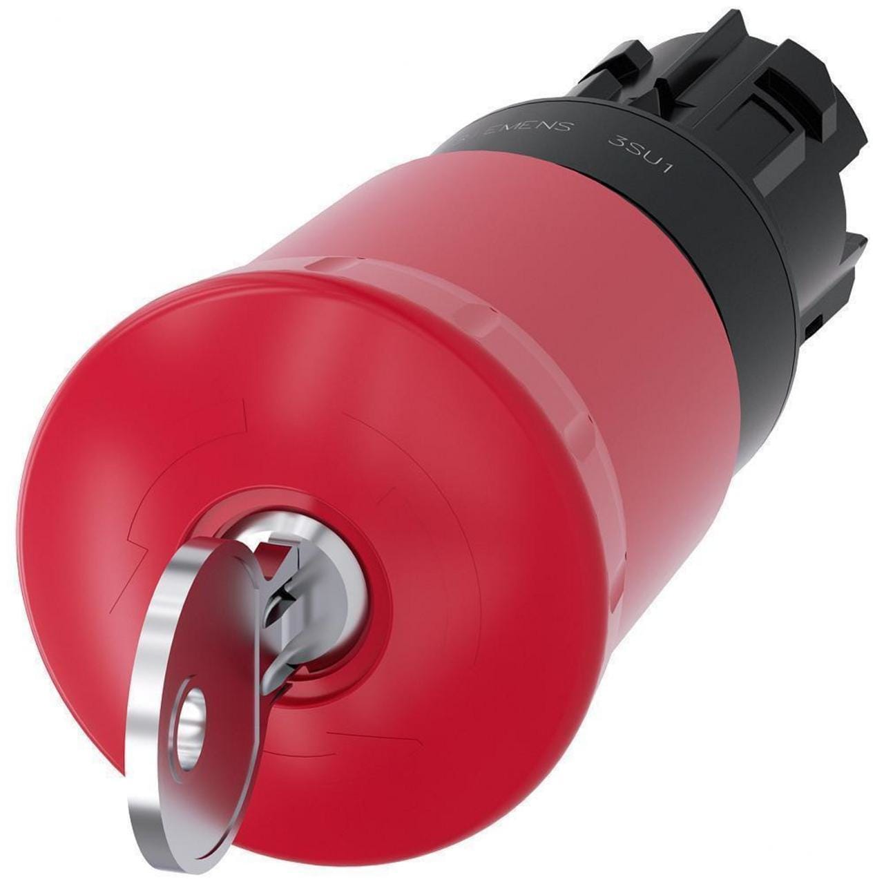 SIEMENS - Pulsador seta "PARADA DE EMERGENCIA" rojo 40mm cerradura SMS1
