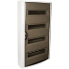 SOLERA - Caja de distribución de superficie de 56 elementos 362x686x104mm marco blanco y puerta fumé
