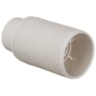 SOLERA - Portalámparas E14 2A 250V cuerpo roscado blanco