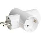 SOLERA - Adaptador 3 tomas bipolar TT lateral 16A 250V