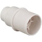 SOLERA - Portalámparas E14 2A 250V cuerpo roscado tope blanco
