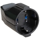 SOLERA - Base movil bipolar TT lateral 10/16A 250V negro