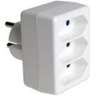 SOLERA - Adaptador 3 tomas bipolar 10A 250V