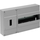 SOLERA - Caja distribución superficie 12 elementos+4 precintables 348x188x55mm gris