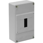 SOLERA - Caja distribución superficie 4 elementos 40A 115x188x55mm gris