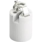 SOLERA - Portalámparas E-27 de porcelana 4A 250V 100W 45x36 con soporte metálico M10-100