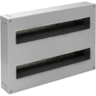 SOLERA - Caja distribución superficie 38 elementos 2 filas 410x270x68mm gris