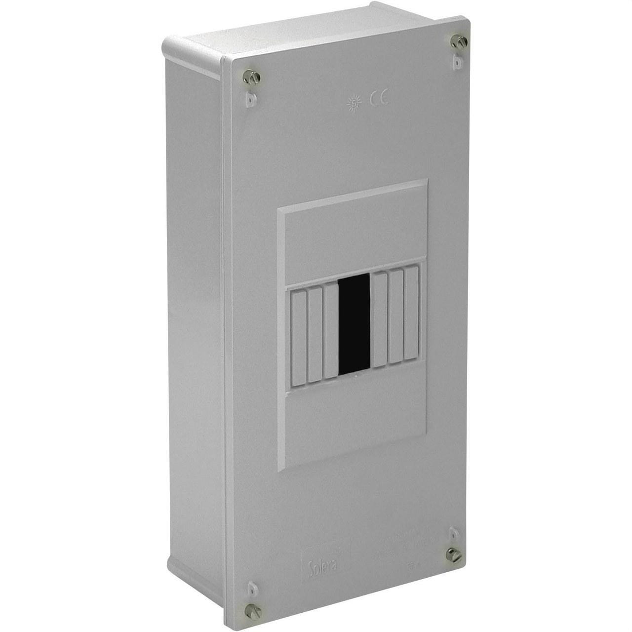 SOLERA - Caja distribución superficie 4 elementos 63A 125x270x68mm gris