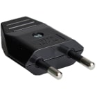 SOLERA - Clavija bipolar 10A 250V material termoestable negro