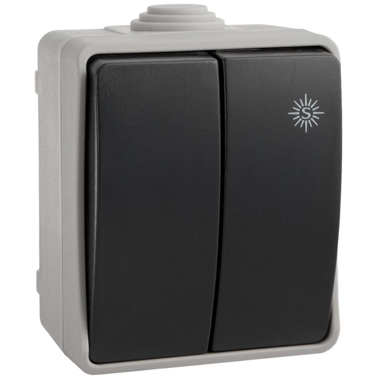 SOLERA - Conmutador doble 10A 250V certificada VDE/NF