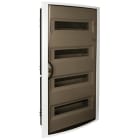 SOLERA - Caja de distribución de empotrar de 56 elementos 320x670x75 marco blanco y puerta fumé