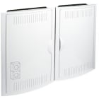 SOLERA - Conjunto para ICT 2 registros con 2 bases puerta+marco blanco