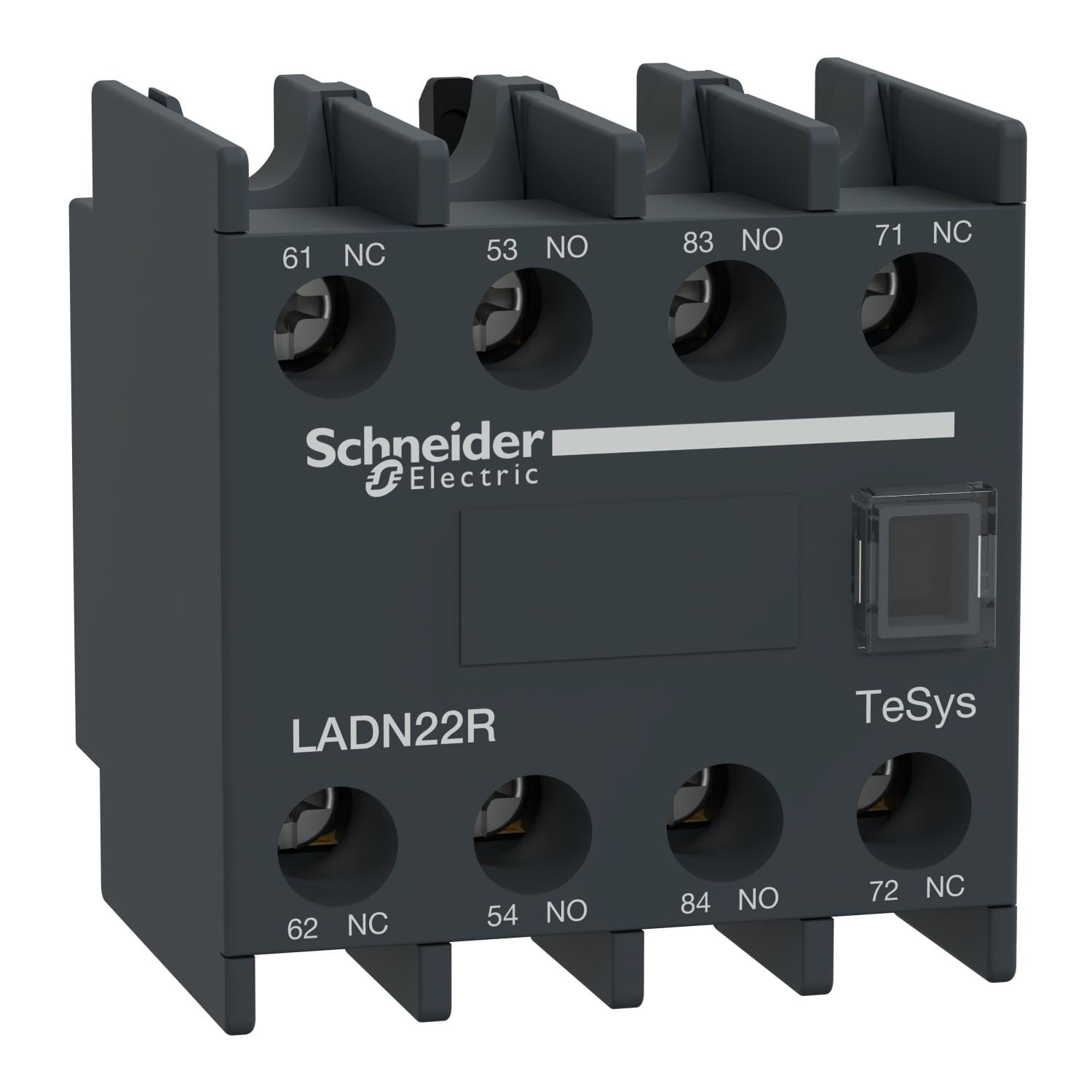 Schneider Electric - Tesys deca auxiliar Contacto 2 NA + 2 NC aplicaciones críticas (IP4X+1mA)